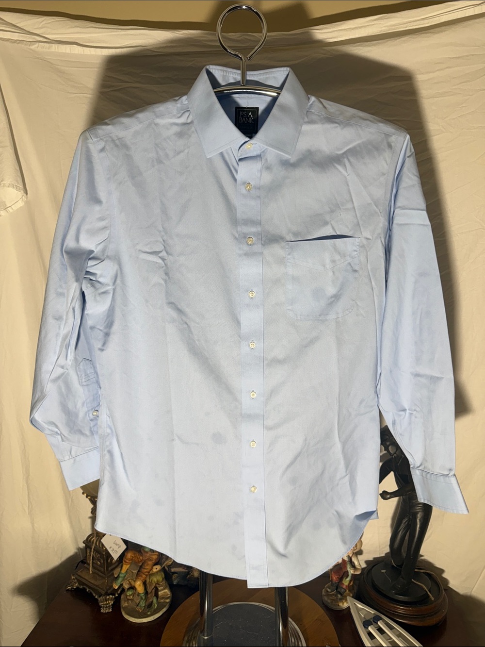 Jos. A. Bank Light Blue Men's Dress Shirt - Classic Point Collar